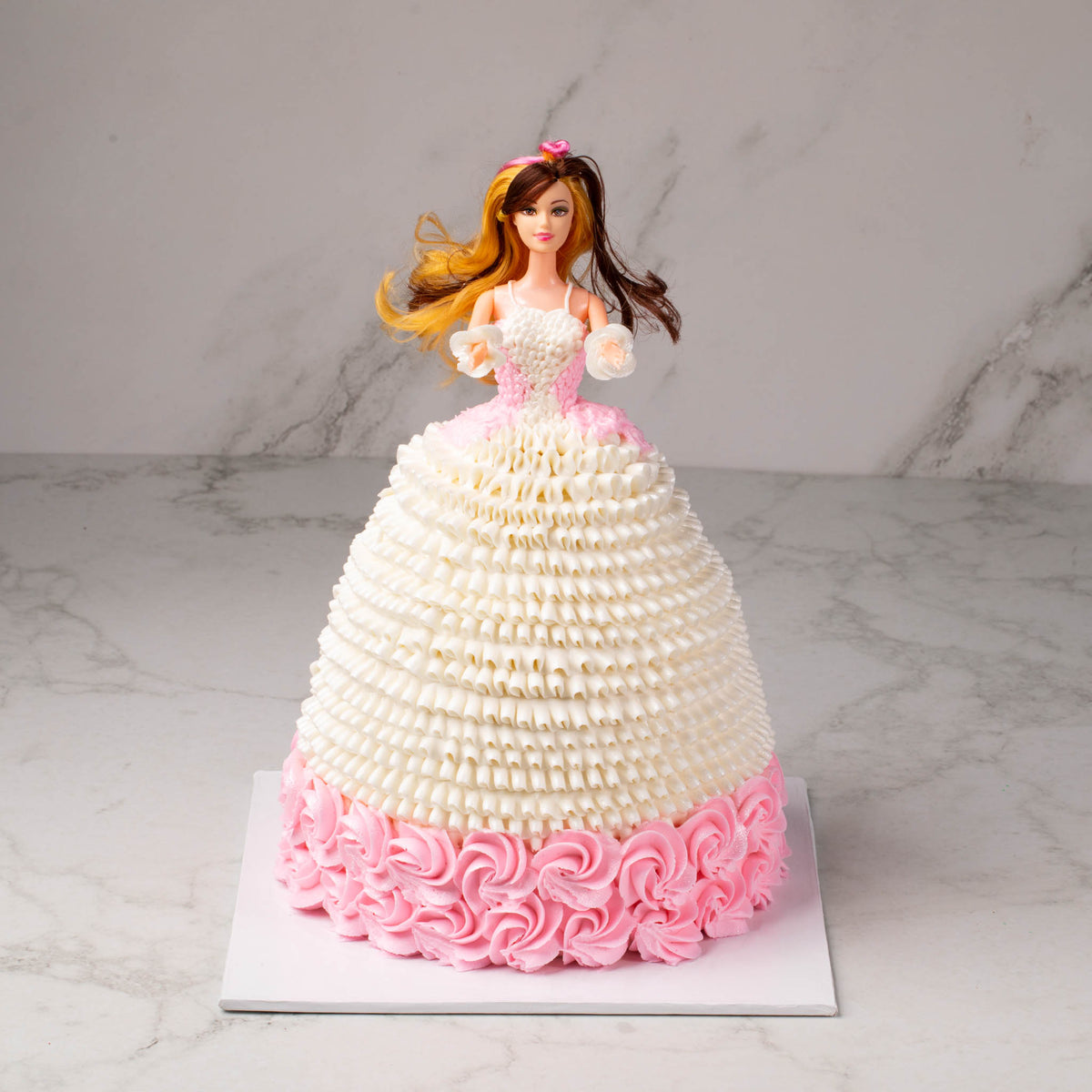 princess dress cake design Barbie and Princess Doll Cakes