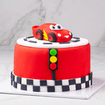 McQueen Theme Fondant Cake (Delivery in 48 Hours Available)