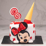 Minnie Mouse Fondant Cake (Delivery in 48 Hours Available)