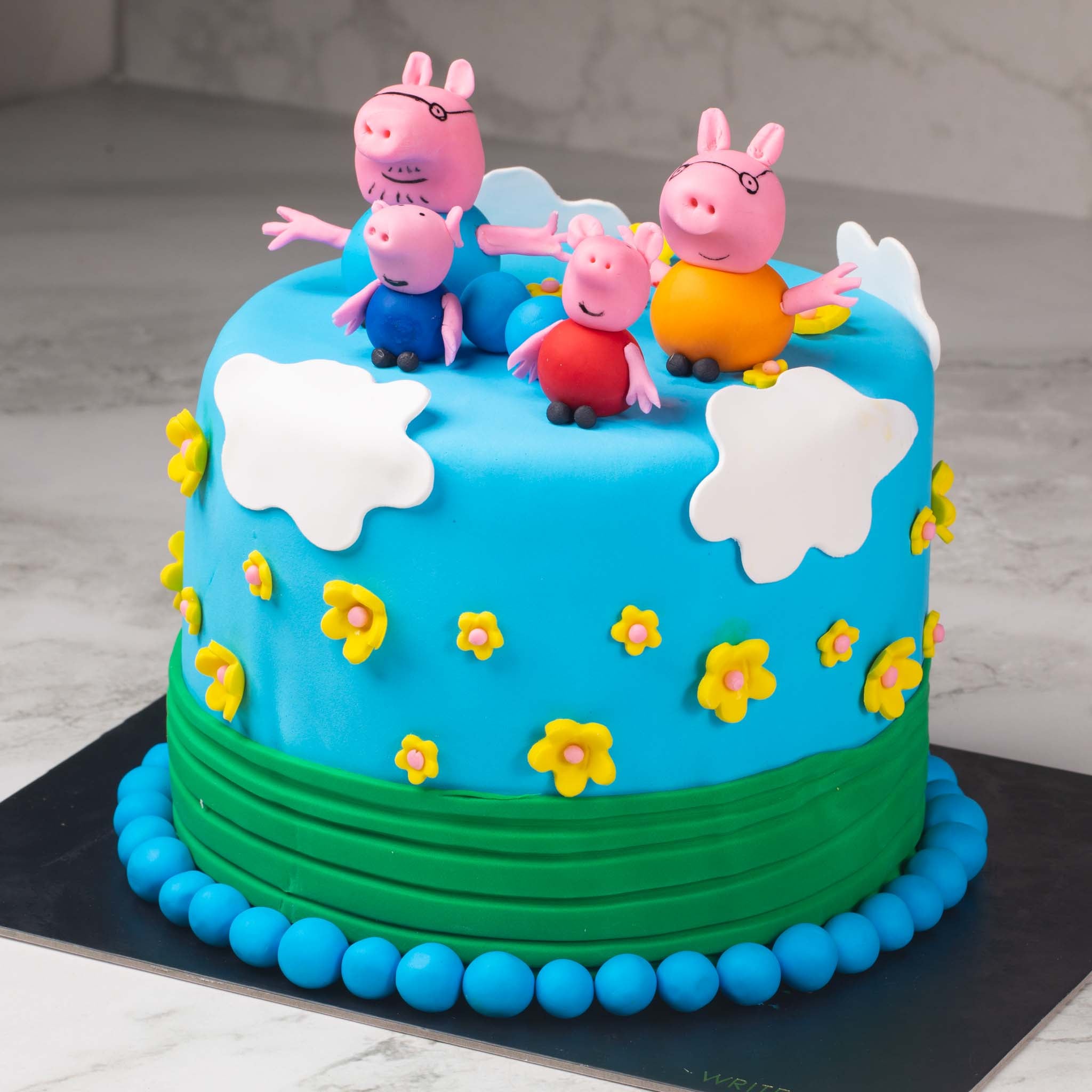 Peppa Pig Kids Fondant Cake (Delivery in 48 Hours Available) view 2